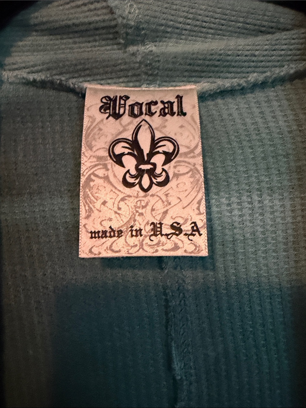 Teal Open-Front Women's Cardigan - Picture 3 of 5